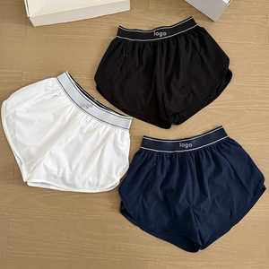 Shorts de sport <span class=keywords><strong>2</strong></span>-<span class=keywords><strong>en</strong></span>-<span class=keywords><strong>1</strong></span> respirants et élastiques pour <span class=keywords><strong>femme</strong></span> de marque de luxe – Idéal pour la course, le yoga et le cyclisme - Product Image 1