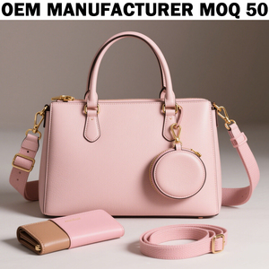 Sac à langer pour bébé en cuir PU rose fabriqué en usine, sac à langer pour maman - Product Image 1