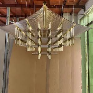 Zeal Lighting Hotel de lujo Decorativo personalizado gran luz colgante Proyecto de Villa de vestíbulo candelabro personalizado - Product Image 5