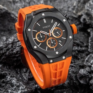 Fabricante de Relojes en China, <span class=keywords><strong>Reloj</strong></span> con Logotipo Personalizado, Cronógrafo de Lujo, <span class=keywords><strong>Reloj</strong></span> de Pulsera de Cuarzo con <span class=keywords><strong>Correa</strong></span> de Silicona para Hombre - Product Image 2