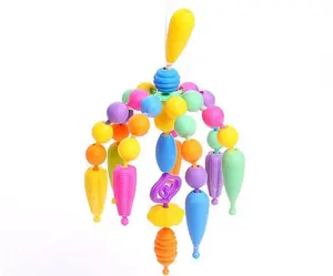 Pop Perlen 500+ zusammenhängende Perlen DIY, Perlen-Satz für Mädchen Schmuck-Set
