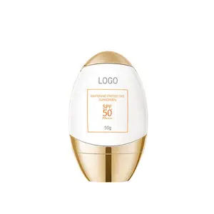 Private Label coreano Sundown Mineral Face Uv Sunscreen Spf 50 lozione crema per il viso bianco adulti burro di karitè