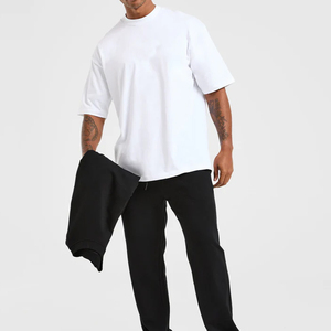 Men's Oversized Custom High Quality 100% Cotton Breathable Casual Summer Long Solid Blank <b>Canvas</b> <b>Plain</b> Dyed T-Shirts - Product Image 4