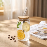 Gobelets à thé aux fruits et cola de grande capacité pour restaurant, en verre borosilicate, design moderne, portables, compatibles lave-vaisselle et micro-ondes