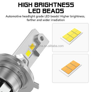 카이뎅저 양면 모터 LED 헤드라이트 전구 <span class=keywords><strong>H4</strong></span> <span class=keywords><strong>H6</strong></span> P15D 오토바이 13W 12-80V 상/하향등 LED 헤드라이트 - Product Image 2