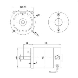 L85125 2025 핫 세일 고토크 영구 자석 <span class=keywords><strong>24V</strong></span> 2200RPM 80.38W 브러시드 DC 모터 스마트 홈 보트/자동차 & 팬 자동화용 - Product Image 5