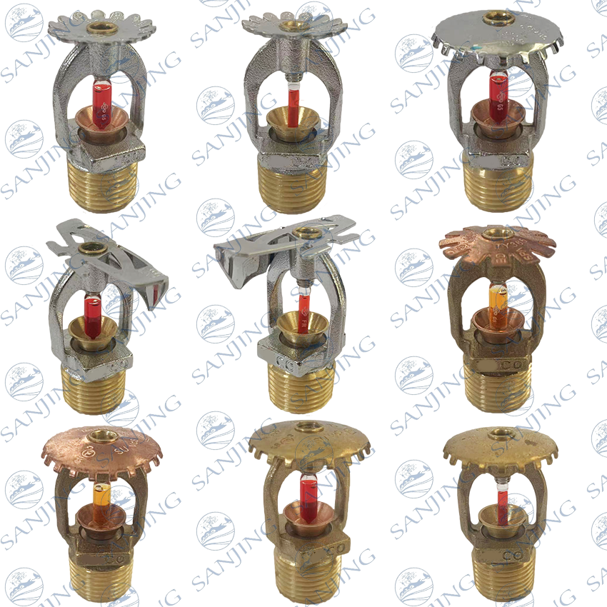 All Kinds Of Style Upright Pendent Standard Quick Response Fire Fighting Nozzle Fire Sprinkler Head