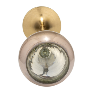 Portacandele alto in vetro e metallo, decorativo, per candele tealight, a pilastro o votive, per centrotavola - Product Image 2