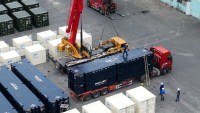 Plateforme flottante modulaire en acier RigiFloat Hann-Ocean pour quai modulaire, certifiée ABS, montage et démontage faciles