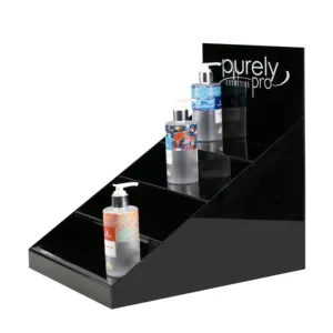 3 lớp mỹ phẩm mặt son môi Nước hoa sơn móng tay Acrylic hiển thị giá hiển thị đứng tách lưu trữ