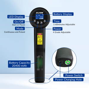 Appareil de thérapie au laser froid à haute efficacité 8W pour les douleurs articulaires, l'arthrite, l'inflammation et la maladie discale dégénérative - Product Image 5
