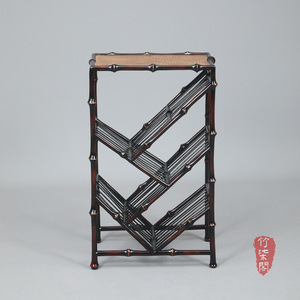 Bamboo Bookshelf Ming Style Floor Standing Storage Rack For Living Room Rectangle Shape YY0706 - Product Image 3