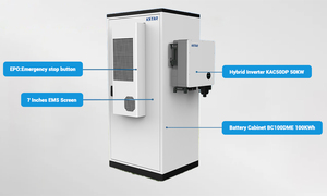 <span class=keywords><strong>KSTAR</strong></span> ตู้แบตเตอรี่ลิเธียมทั้งหมดในหนึ่งตู้แบตเตอรี่ Lifepo4ระบบ100kwh bess พร้อมอินเวอร์เตอร์50kw ชิ้นสำหรับใช้ในบ้าน - Product Image 4