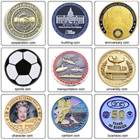 Moneda Conmemorativa Personalizada de Aleación de Zinc 3D, Grabado en Relieve, Color Oro/Plata, Diseño de Monedas Antiguas, Caja de Regalo Promocional, Venta al Por Mayor de Fábrica