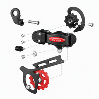 AOCHIDA 21S 7 vitesses, vis de réglage de dérailleur arrière en alliage d'aluminium à fixation par boulon pour VTT, vélo de route et BMX