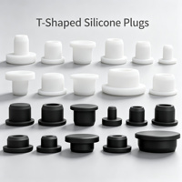 Bouchons en caoutchouc de silicone de tailles variées, type T, à enfiler, étanches à la poussière et à l'eau pour l'électronique et les appareils électroménagers