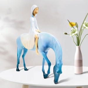 Il "sogno come un cavallo" dell'artista moderno Yu Ke: silenziosi ", decorazioni per la casa in resina per il tema dell'arte del salotto - Product Image 2