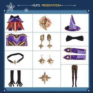 Costume de cosplay UWOWO Game Genshin Impact Mona Megistus Astral Reflection, Astrologue énigmatique mignon et spécial - Product Image 6