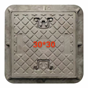 높은 가시성 헤비듀티 스퀘어 <span class=keywords><strong>BMC</strong></span> 맨홀 커버 도로용으로 보기 쉬운 SMC 소재 FRP 복합 소재 - Product Image 3