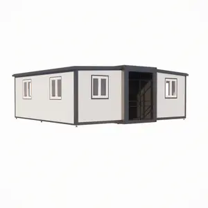 Customized prefab 20ft tiny living expandable moving house prefabricated mobile container home