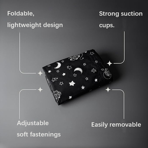 100% màn di động du lịch bé màu với cốc hút ánh sáng mặt trời ngăn chặn Rèm Cửa & valances - Product Image 3