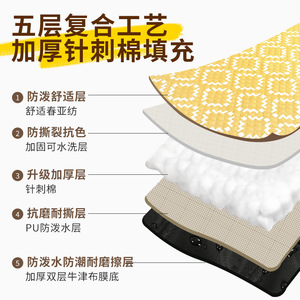 Tapis de pique-nique, tapis de camping en plein air, 200 cm, antidérapant, résistant à l'humidité, pliable, portable, rectangulaire, en polyester et PVC - Product Image 1