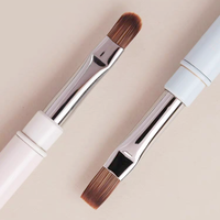 Pinceau de manucure UV en gel de haute qualité à double embout avec manche métallique, outil de peinture et de dessin, pinceaux à dégradé de couleurs, pointe de stylo remplaçable