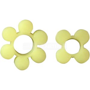 Amortiguador de vibraciones elastomérico para bomba de vacío Leybold D8C D16C D30C D40C D60, 68 mm de diámetro exterior, 28 mm de diámetro interior, acoplamiento de mordaza tipo araña - Product Image 1