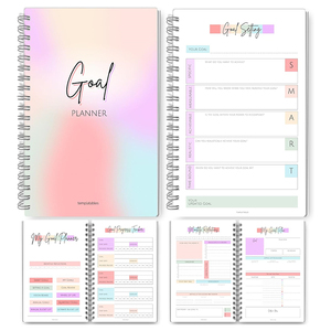 Carnet <span class=keywords><strong>de</strong></span> planification polyvalent - Papier <span class=keywords><strong>de</strong></span> planification quotidienne/hebdomadaire - Conception à spirale - Durable et portable pour une utilisation à plat - Carnet <span class=keywords><strong>de</strong></span> planification - Product Image 1