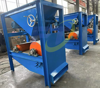 Séparateur magnétique à rouleaux simple à petite échelle pour le fer/monazite, machine de séparation magnétique à bande sèche pour l'industrie