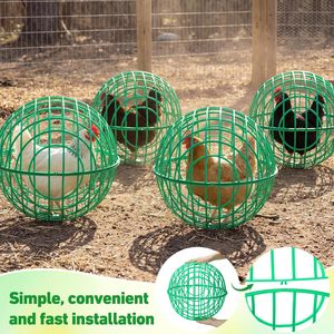 Cage à poulets mobile en maille plastique, démontable, sur roulettes, anti-morsure de chien, anti-écrasement par cheval, pour l'élevage de volailles en extérieur - Product Image 5