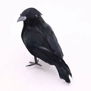 Pluma de Cuervo Negra Simulada, Adorno Decorativo de Halloween, Adorno para Jardín de Halloween - Product Image 5