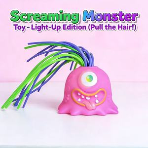 Juguete Antiestrés Divertido, Monstruo de Peluche para Apretar con Luz, Juguete de Silicona para Niños - Product Image 3