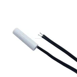 Customized ntc temperature sensor for refrigerator 10k 3980 ABS white probe 8*30mm freezer temp sensor probe