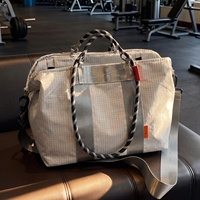 Sac de voyage en tissu Oxford à carreaux avec séparation humide/sec, grande capacité, pour les trajets quotidiens, la salle de sport, les activités de plein air, unisexe
