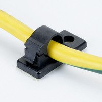 Attache-câble auto-adhésif 3M avec trou pour vis, en nylon 66, organisateur de câbles à verrouillage par traction, ignifuge 94V-2, certifié ROHS
