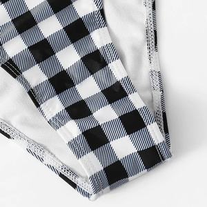 Maillot de bain sexy dos nu échancré, coupe haute, séchage rapide, 2 pièces, en Spandex/Polyester, avec push-up et string en V – Grande Vente - Product Image 3