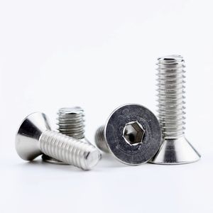 LeGood DIN7991 Vis à métaux à tête hexagonale plate M2.5 X5mm en acier inoxydable 304 Système métrique - Product Image 1