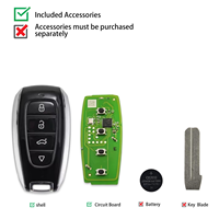 Xhorse XSSBR0EN VVDI pour clé intelligente universelle de style Subaru à 4 boutons série XM38