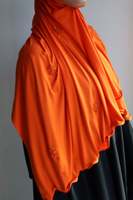 Zachte bamboe jersey luxe parel kralen bloemen hoofddoek ademende moslim vrouwen hijab