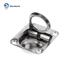 Poignée de levage de trappe de pont HIDEA pour yacht bateau qualité <span class=keywords><strong>marine</strong></span> AISI 304/AISI 316 anneau de traction à ressort - Product Image 4