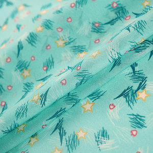 18% soie 82% lin GGT 22 MM Turquoise style <span class=keywords><strong>japonais</strong></span> petit tissu imprimé floral pour textile à la maison - Product Image 5