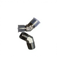 Raccord hydraulique droit en acier au carbone et acier inoxydable haute durabilité, adaptateur de tuyau haute pression