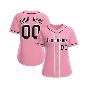 个性化团队名称标志号码缝制/印花男女青年定制棒球球衣 - Product Image 1