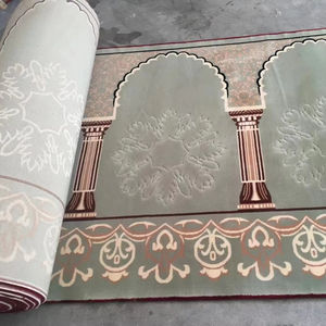 Хит продаж, исламский молитвенный коврик, исламские подарки, мечеть, ковер, мусульманский рашер, молитвенный коврик от стены до стены, аксминстерский ковер - Product Image 6