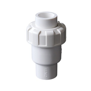 Vanne de contrôle manuelle en <span class=keywords><strong>PVC</strong></span> avec joint en PTFE pour conduites d'eau, sens unique, <span class=keywords><strong>anti</strong></span>-retour, taille de port 32 mm - Product Image 1
