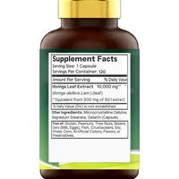 Cápsulas de Extracto de Hoja de Moringa, Superalimento Verde Potente, Marca Privada OEM/ODM, Refuerza el Sistema Inmunológico y la Digestión, Suplemento Saludable