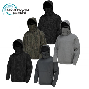 Chất Lượng Cao Mùa Đông Quá Khổ Người Đàn Ông Của Sọc In Lông Cừu Áo Laser Cắt Lỗ Độ Ẩm Wicking Không Thấm Nước Biểu Tượng Tùy Chỉnh Mặt Nạ - Product Image 1