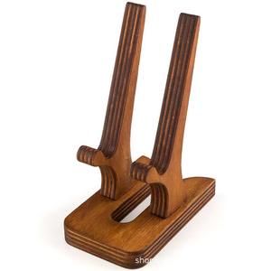 Support de téléphone et tablette en bois, couleur rétro, support de bureau en bois massif pour la maison, la cuisine, support d'affichage de recettes - Product Image 5