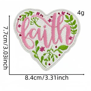 Parche Bordado Personalizado de Tamaño Pequeño con Diseño de Letras y Logotipo de Jesús, Fe Religiosa, Dios Sana, Entrega Rápida - Product Image 4